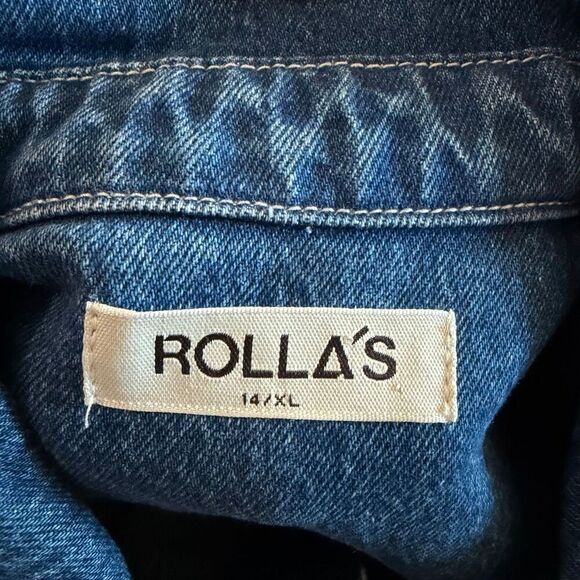 Rolla's Sailor Short Sleeve Denim Jumpsuit size XL - Picture 7 of 11